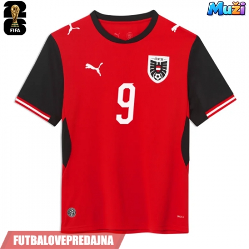 Lacne Muži Futbalové dres Rakúsko Marcel Sabitzer #9 MS 2026 Krátky Rukáv - Domáci